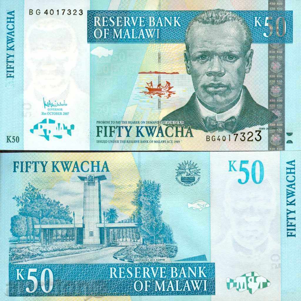 MALAWI MALAWI - 50 Kvacha - ediția 2007 - NOU UNC