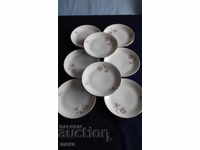 Porcelain dessert plates -8 pcs