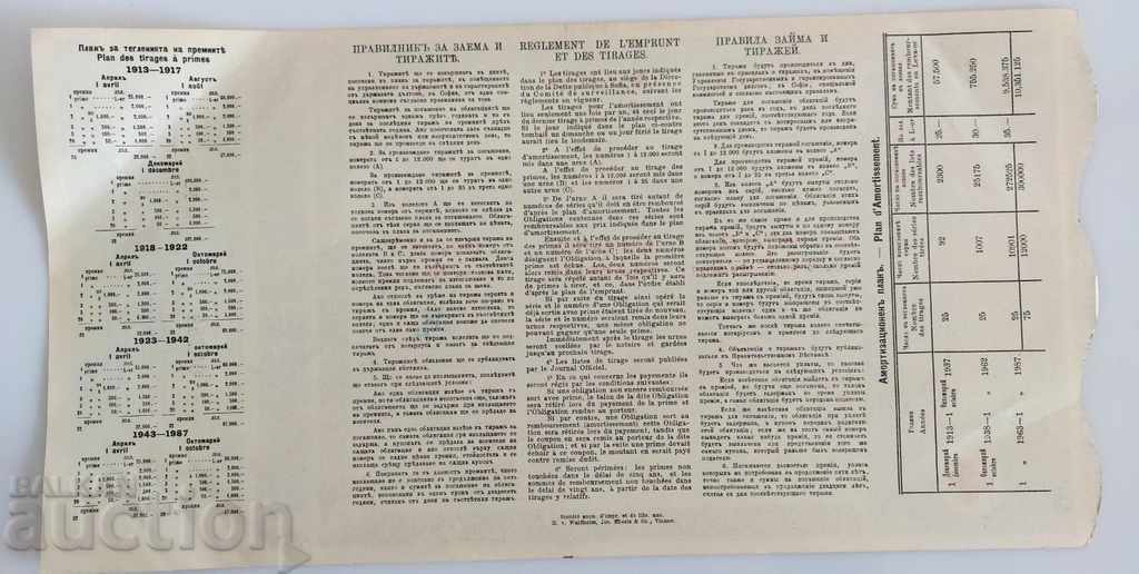 Delivery of 1912 BOND RED CROSS WAR KINGDOM OF BULGARIA Delivery of 1912 BOND RED CROSS WAR KINGDOM OF BULGARIA