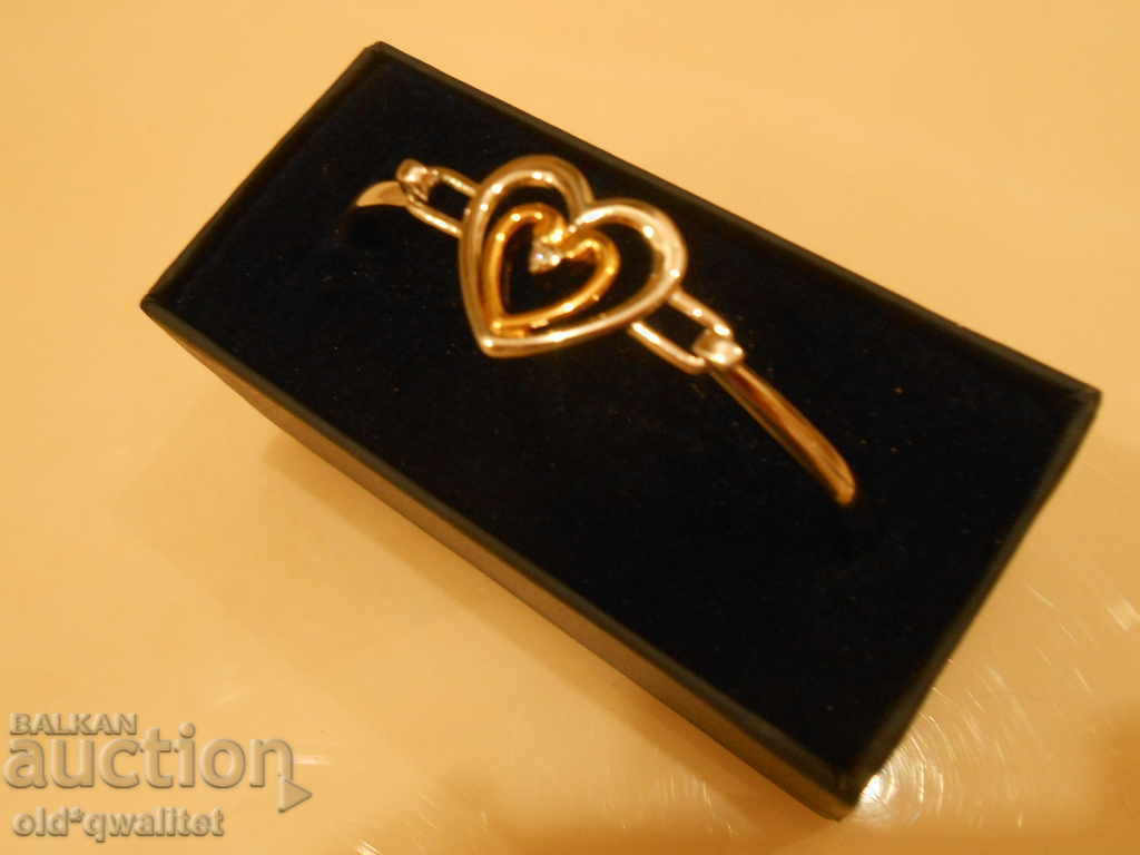 Delivery of BRACELET with Diamond: Forever my daughter ... silver-plated gilding