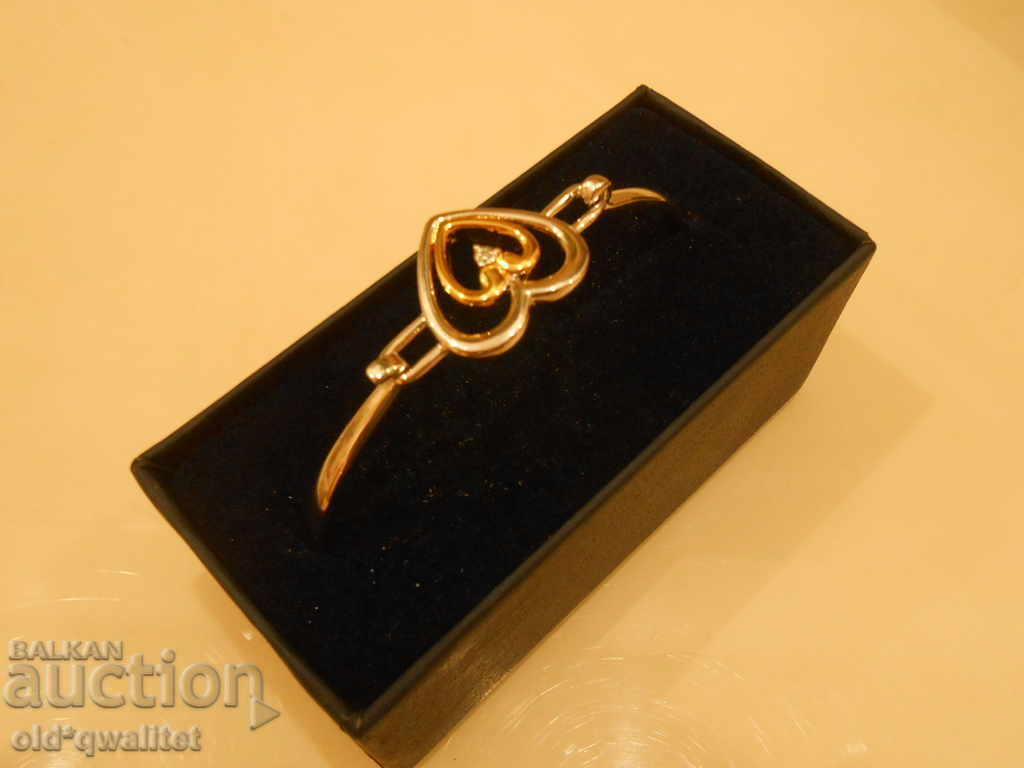 BRACELET with Diamond: Forever my daughter ... silver-plated gilding - 5