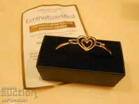 BRACELET with Diamond: Forever my daughter ... silver-plated gilding