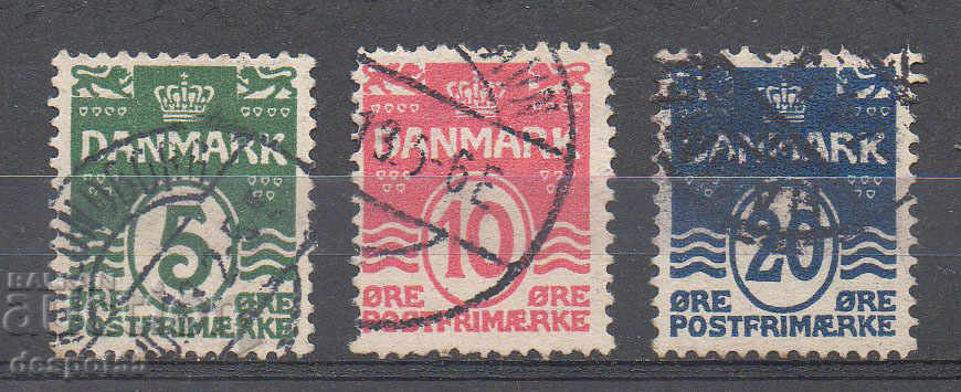 1912. Denmark. Wavy lines.