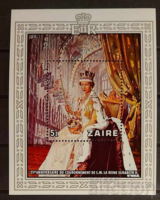 Ζαΐρ/Κονγκό 1978 Personalities/Queen Elizabeth II Block MNH