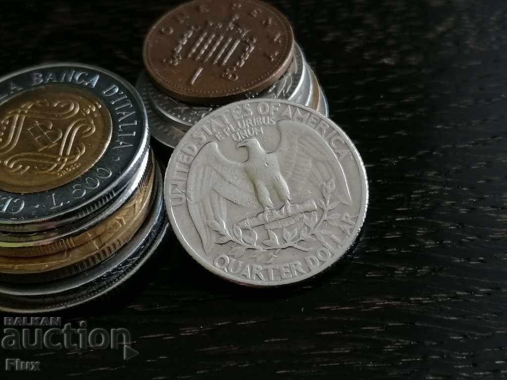 Monedă - SUA - 1/4 (sfert) de dolar 1967