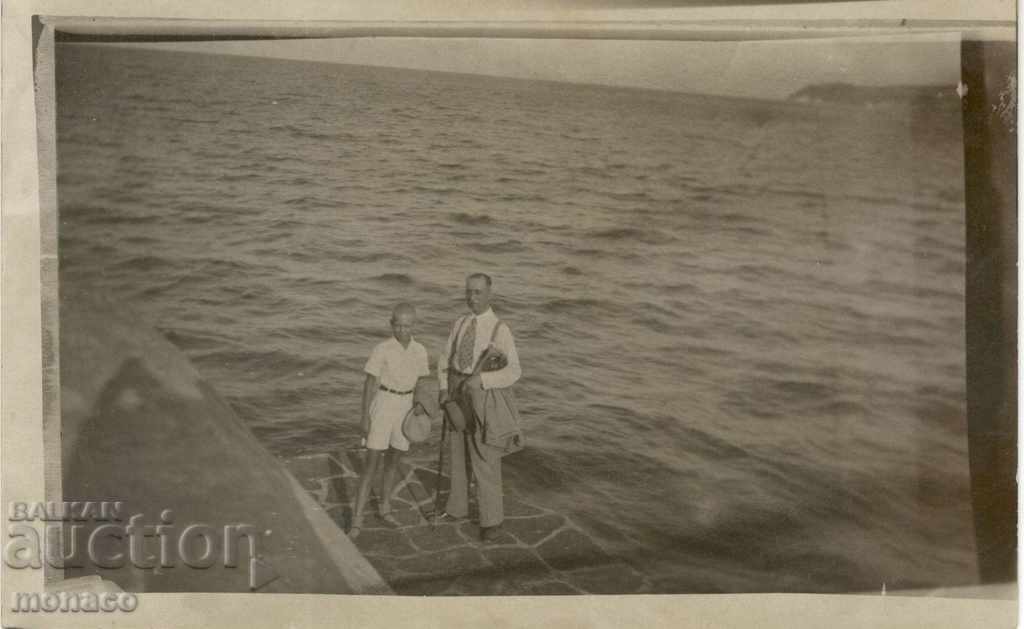 Old photo - Varna, At the end of the breakwater