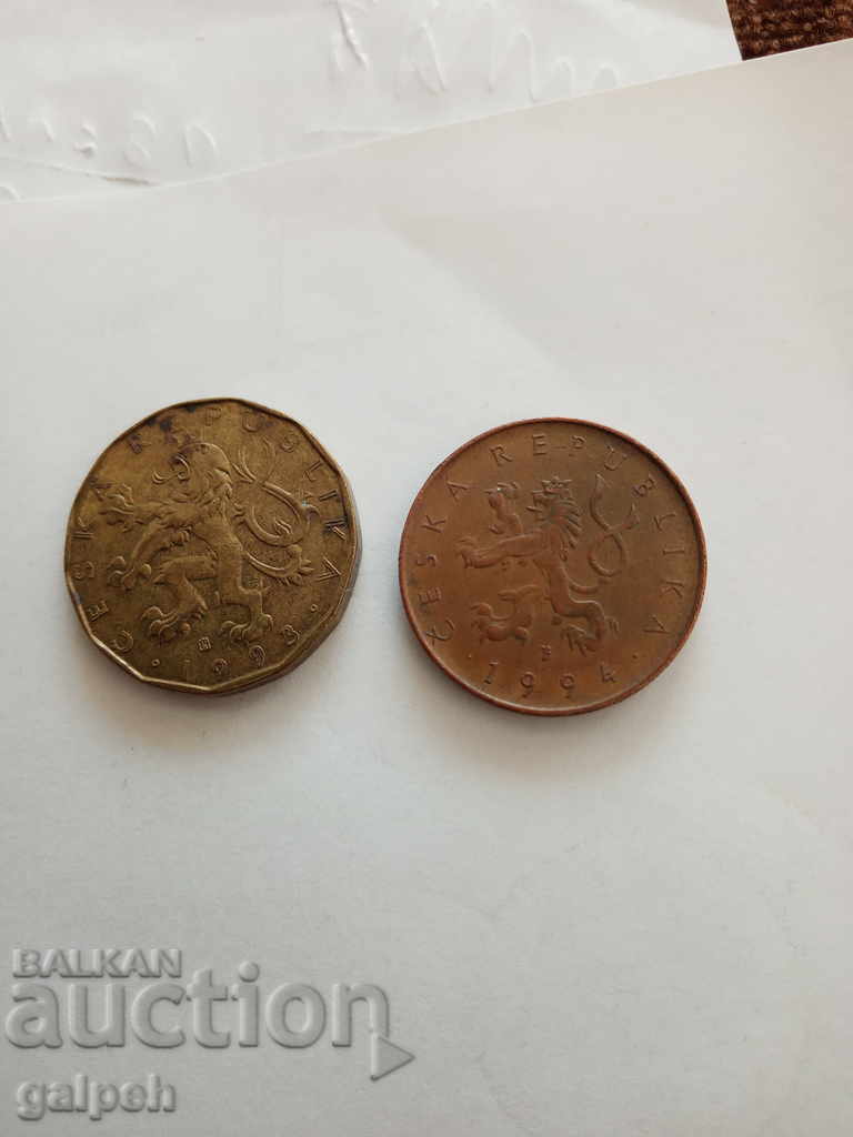 COINS - CZECH REPUBLIC / CZECHOSLOVAKIA - 12 pcs. - BGN 2.99. - 5