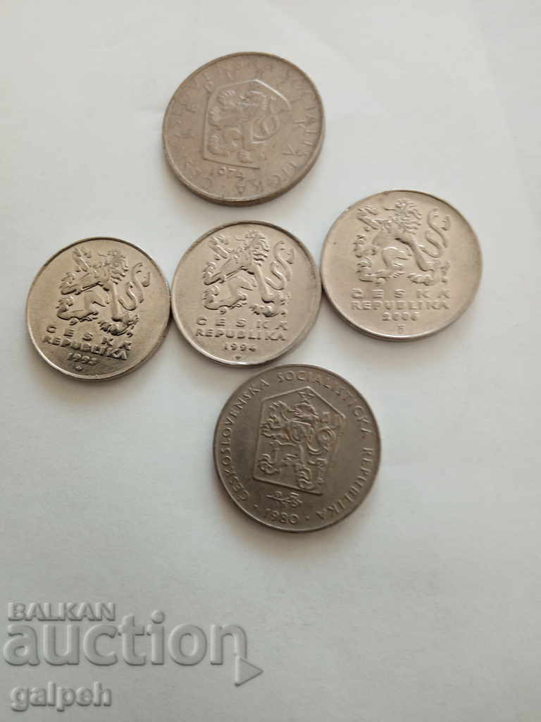 COINS - CZECH REPUBLIC / CZECHOSLOVAKIA - 12 pcs. - BGN 2.99. - 6