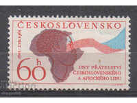 1961. Cehoslovacia. prietenie Czech-african.