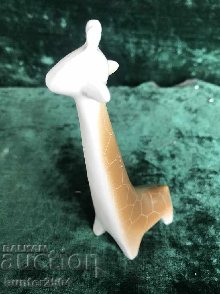 Porcelain giraffe, 17 cm, no brand
