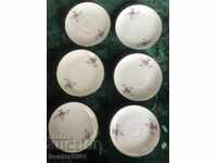 Πιάτα-6 τεμ.δ.10 cm, πορσελάνη με λεπτό κόκκαλο, Γερμανία