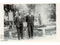 Old photo, photo - Varshets, in front of the fountain