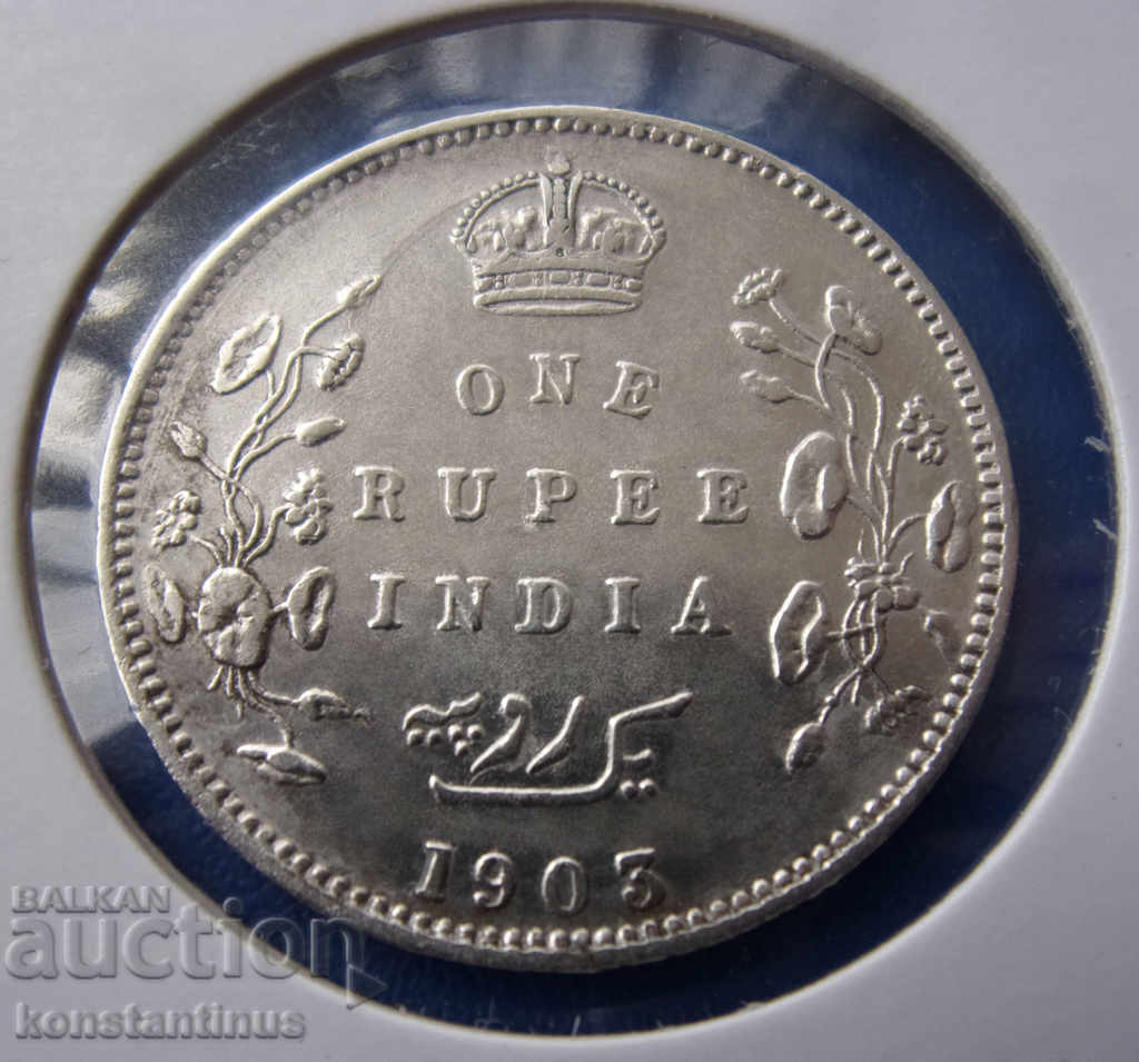 British India 1 Rupee 1903 Rare