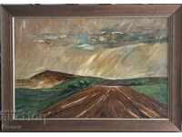 Vasil Gabrovski 1930 - 2011 Large beautiful landscape from 1968.