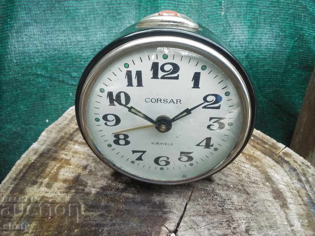 Old clock. Alarm clock.