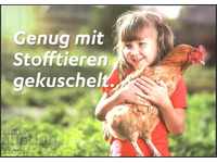 Ταχυδρομική κάρτα του παιδιού, κότα από τη Γερμανία