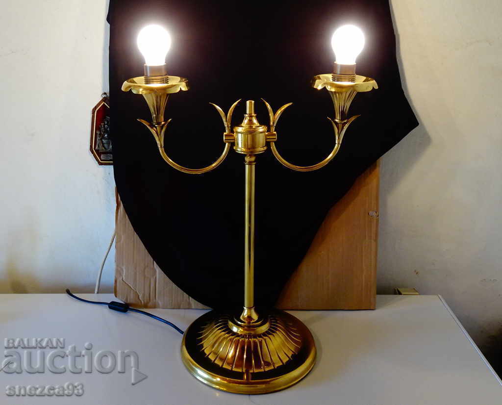 Table lamp made of brass with gilding 4.5 kg. - 7 Table lamp made of brass with gilding 4.5 kg. - 7