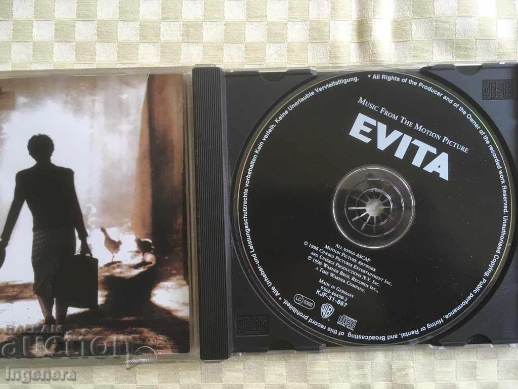 CD CD MUSIC-EVITA with price 3.00 BGN | € 1.53 CD CD MUSIC-EVITA with price 3.00 BGN | € 1.53