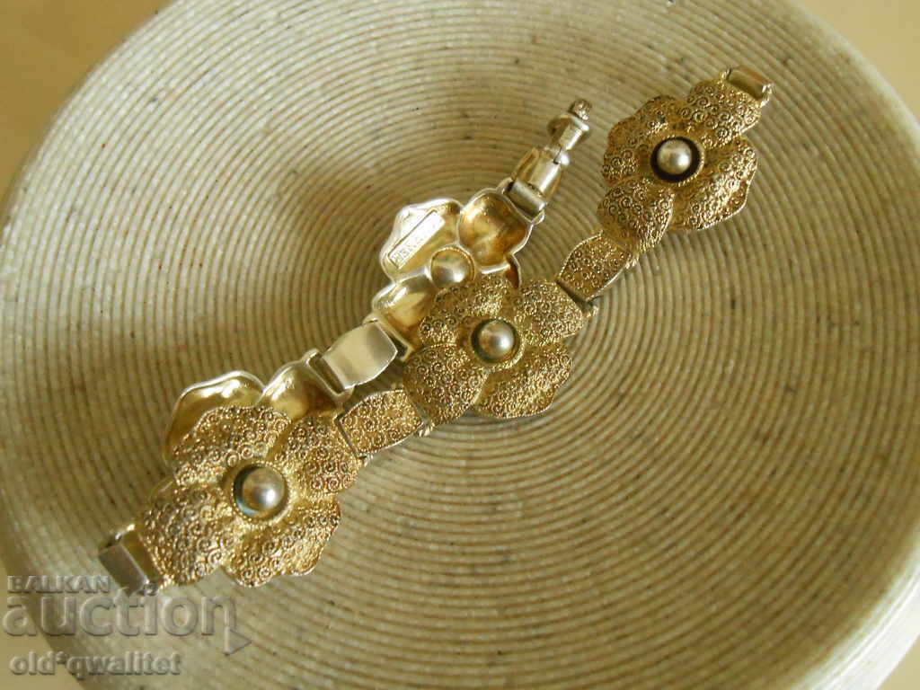 Licitație Atractivă brățară de argint de designer, TF Theodore Farner