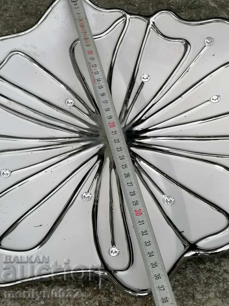 Delivery of Fruit bowl with Sfarovski crystals, bowl, ceramics, plate Delivery of Fruit bowl with Sfarovski crystals, bowl, ceramics, plate