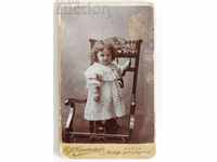BEGINNING OF THE 20TH CENTURY SOFIA CHILDREN'S PHOTO CHILD PHOTO CARDBOARD