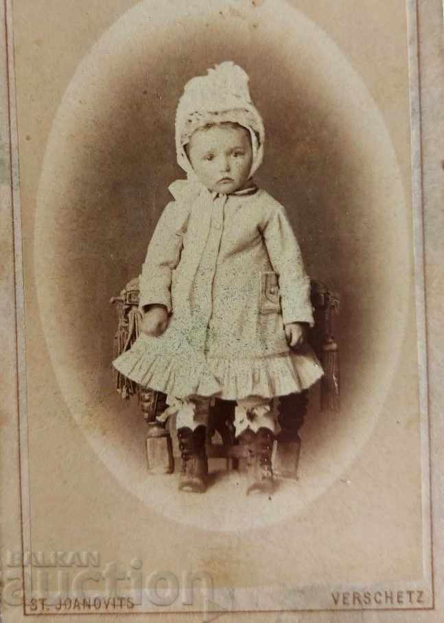 1880S CHILDREN'S PHOTO CHILD BABY BABY PHOTO CARDBOARD