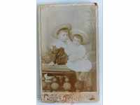 THE END OF THE 19TH CENTURY CHILDREN'S PHOTO CHILDREN PHOTO CARDBOARD