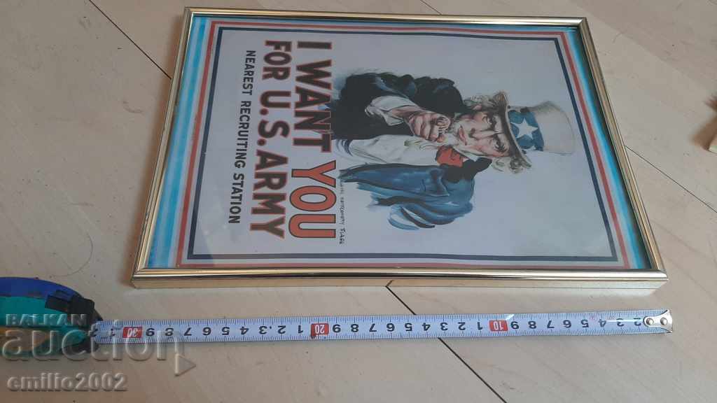 Auction Interesting poster - US Army Auction Interesting poster - US Army