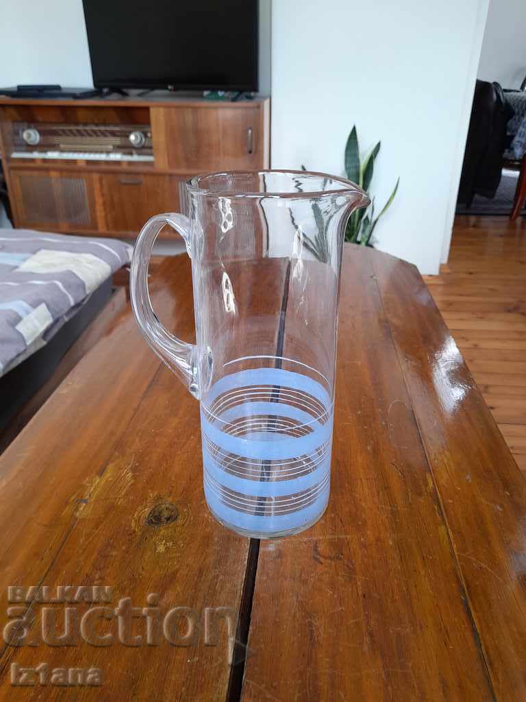 Old glass jug with price 15.00 BGN | € 7.67 Old glass jug with price 15.00 BGN | € 7.67