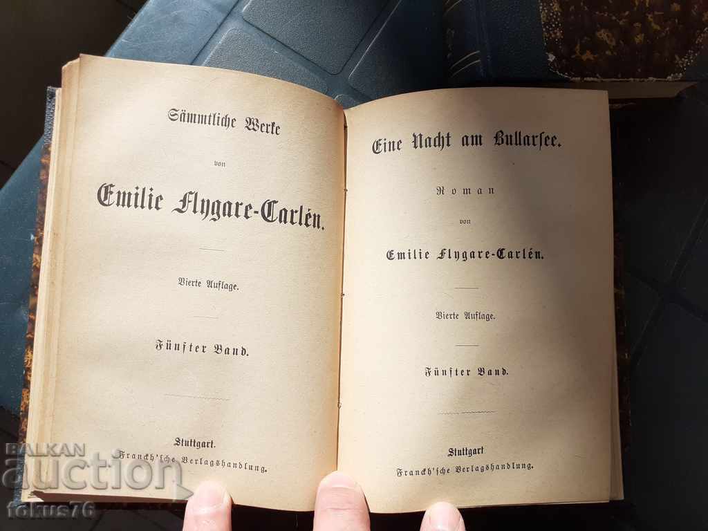 BOOK - EMILIE FLUGARE-CARLEN - A NIGHT AT BULLARSEE - 5 BOOK - EMILIE FLUGARE-CARLEN - A NIGHT AT BULLARSEE - 5