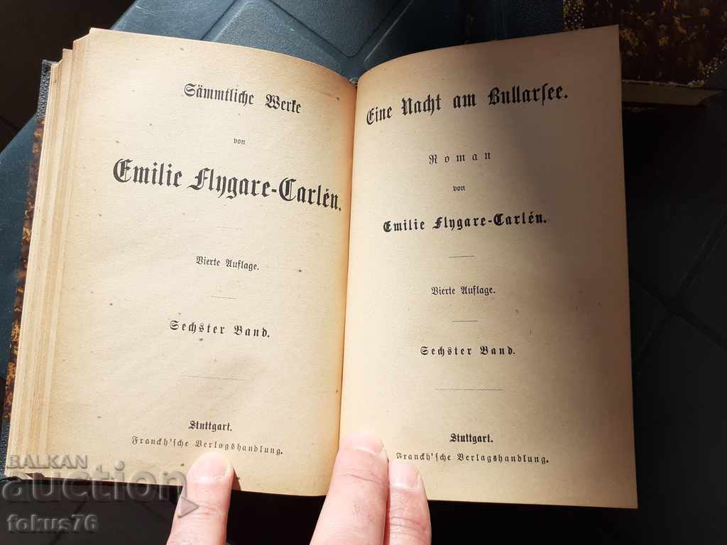 BOOK - EMILIE FLUGARE-CARLEN - A NIGHT AT BULLARSEE - 6 BOOK - EMILIE FLUGARE-CARLEN - A NIGHT AT BULLARSEE - 6