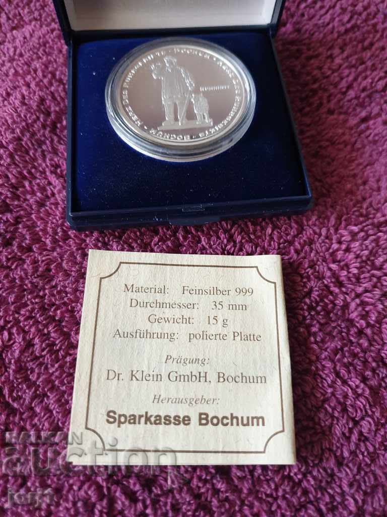 Auction  silver plaque | coin