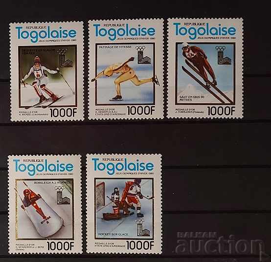 Того 1980 Олимпийски игри Комплект от 5 блока и серия MNH