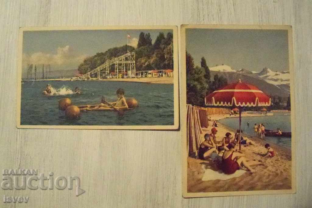 6 old postcards from the beach in Lausanne on Lake Geneva 1920 - 6 6 old postcards from the beach in Lausanne on Lake Geneva 1920 - 6