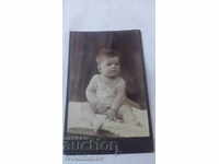Photo Little girl 1915 Cardboard