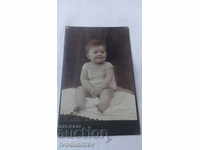Photo Little girl 1915 Cardboard