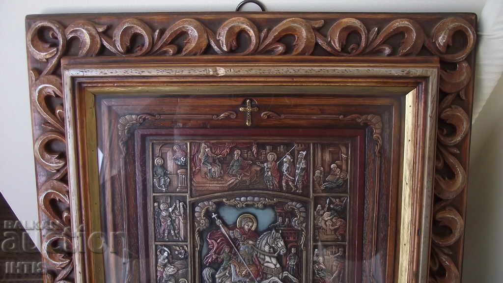 ICON - ICON of "St. George the Victorious" - with price 900.00 BGN | € 460.16 ICON - ICON of "St. George the Victorious" - with price 900.00 BGN | € 460.16