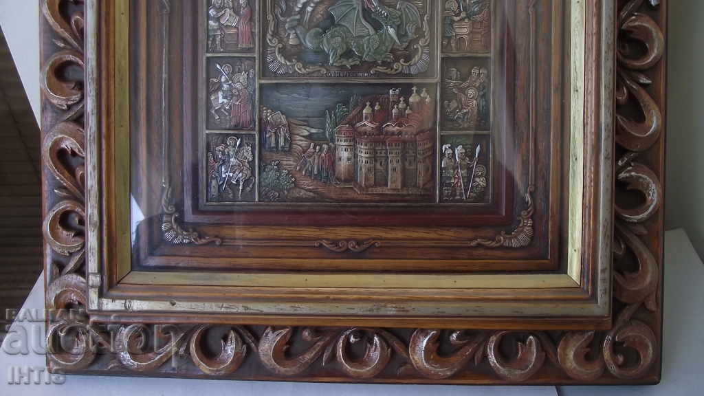 Auction ICON - ICON of "St. George the Victorious" - Auction ICON - ICON of "St. George the Victorious" -