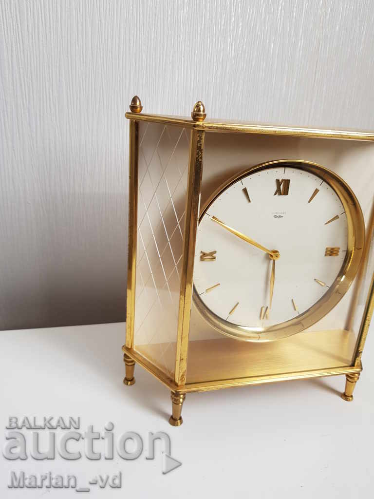 Old luxury table clock Junghans Meister with price 450.00 BGN | € 230.08