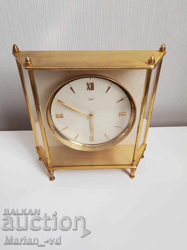 Auction  Old luxury table clock Junghans Meister