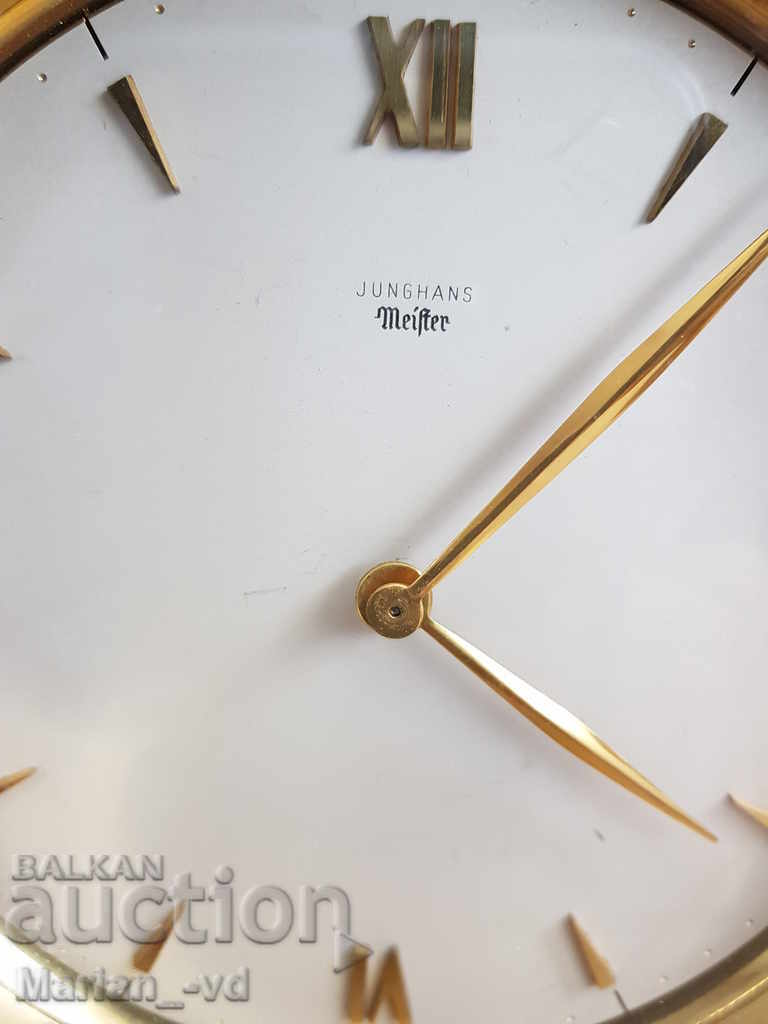 Old luxury table clock Junghans Meister - 5