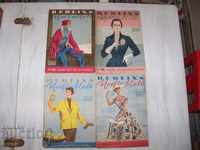 4 παλιά γερμανικά περιοδικά μόδας "Berlins Modenblatt" από το 1953.