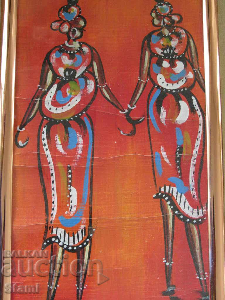 Women of Africa-painting in batik technique - 6 Women of Africa-painting in batik technique - 6