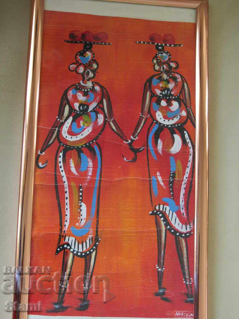 Жените на Африка-картина в техника батик