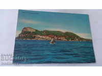 Postcard Rock of Gibraltar from Bay
