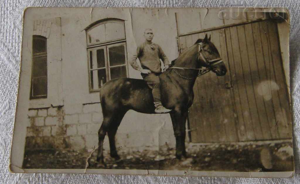 S. ZVEZDA/POPOVO A YOUNG MAN TURNS A HORSE PHOTO 1930