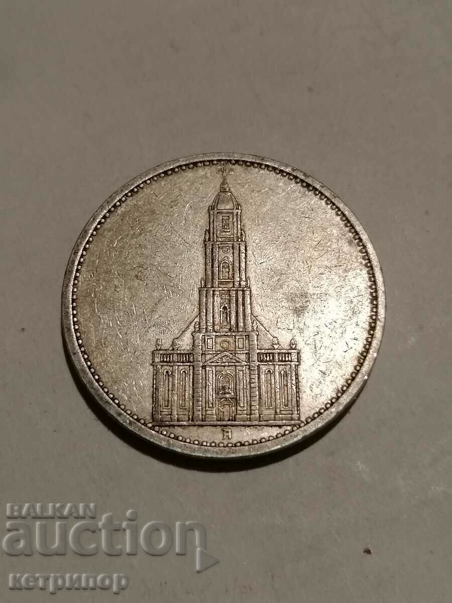 5 marks Germany 1934 A silver. with price 46.00 BGN | € 23.52 5 marks Germany 1934 A silver. with price 46.00 BGN | € 23.52