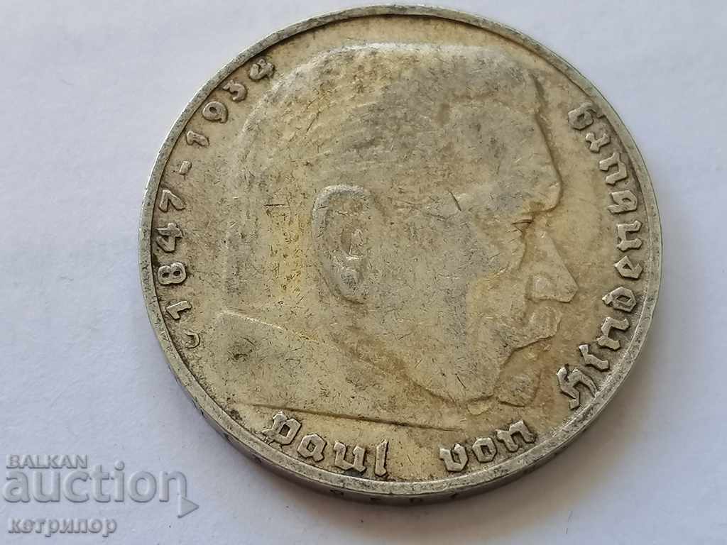5 marks Germany 1936 D-? silver. with price 46.00 BGN | € 23.52 5 marks Germany 1936 D-? silver. with price 46.00 BGN | € 23.52