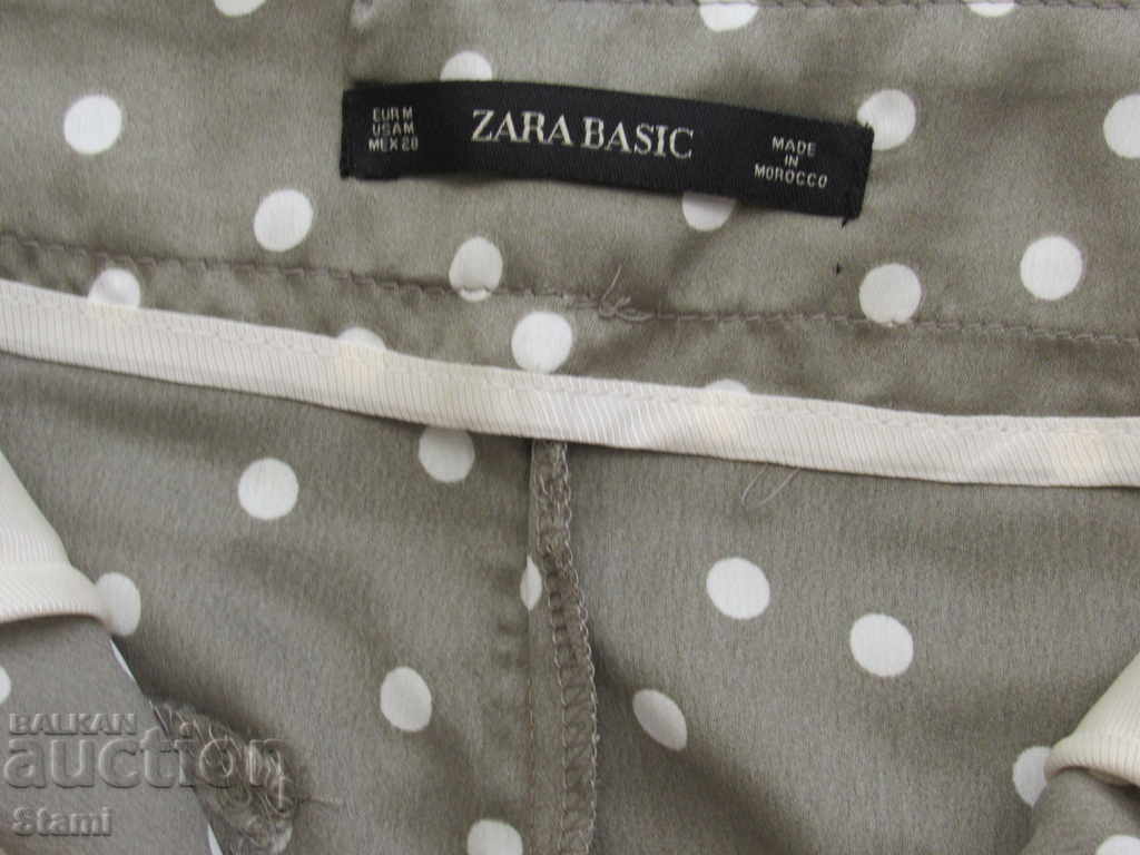 Women's trousers in gray color with dots ZARA size M, new - 6