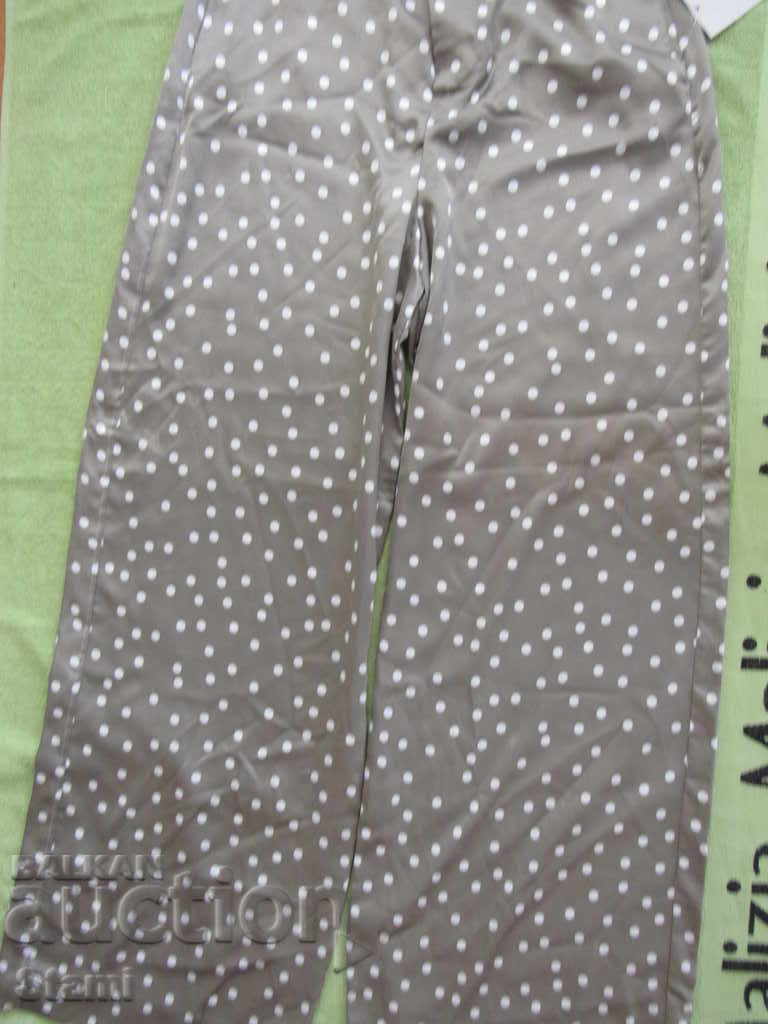 Women's trousers in gray color with dots ZARA size M, new